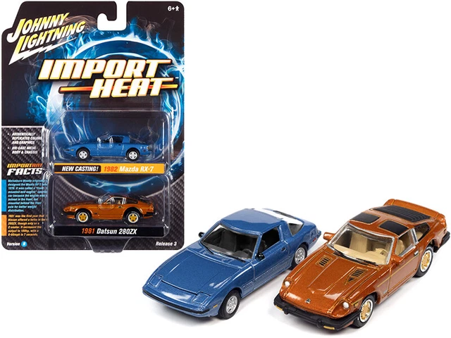 1982 MAZDA RX-7 & 1981 Datsun 280Zx 1/64 Cars Johnny