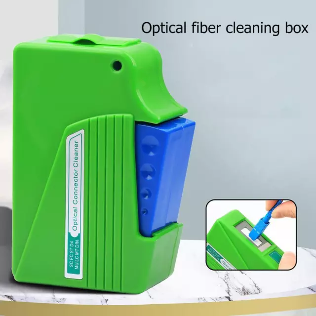 Optic Fiber End Face Cleaning Box Wiping Tools Pigtail Fiber Optical Connector