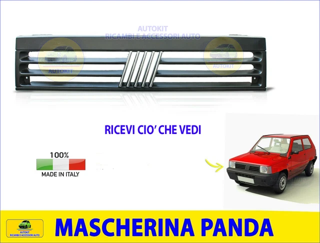 Set 4 Tappetini Auto In Moquette Per Panda 141-141A (1986-2003) – Antiscivolo Con Ricamo, Fondo Granulare