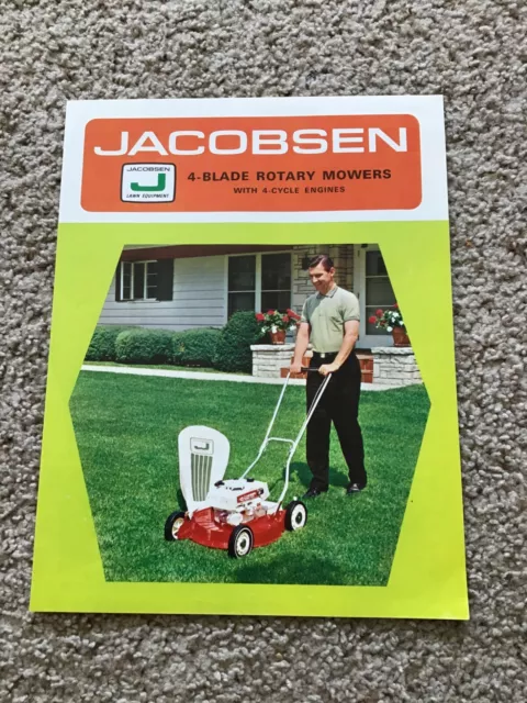 1965  Jacobsen 4-blade rotary mowers,  original sales  literature.