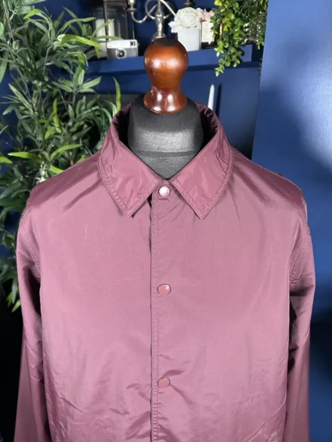 Dickies Work Shacket Shirt Jacket Arctic’s Monkeys Alex Turned Burgundy Mens L 2