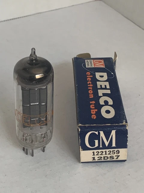 Nos Gm Delco Radio Tube #1221259 12Ds7 1969 70 72 73 74 75 76 77 78 79 81 Chevy