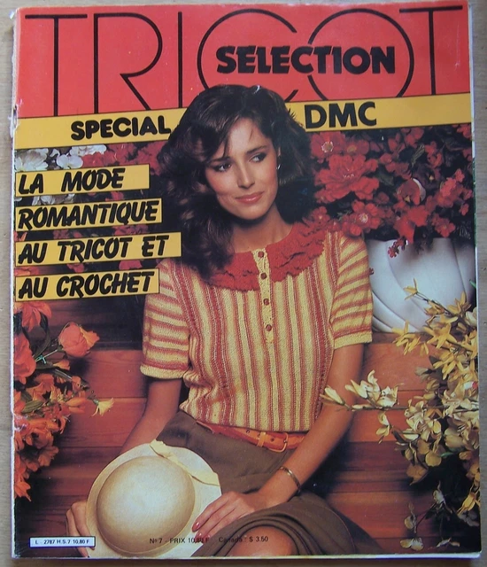 Catalogue Ancien Tricot Sélection N°7 - Spécial DMC La Mode Romantique - 1982 - Occasion
