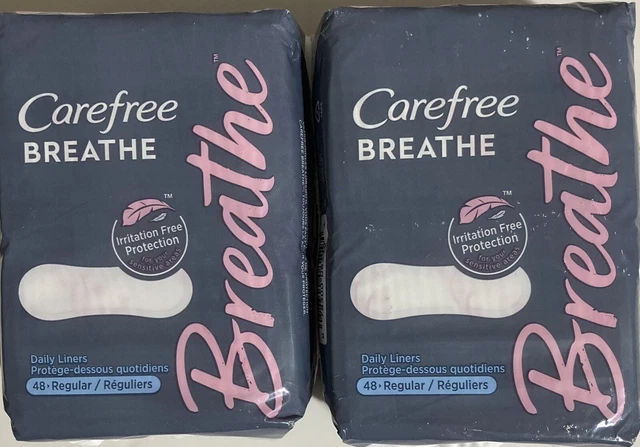 Lote regular de 2 revestimientos diarios Carefree Breathe 48 unidades