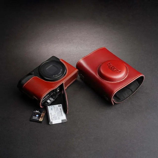 Handmade Genuine Leather Camera Cover Half Case Bag For Ricoh GR3  GR iii