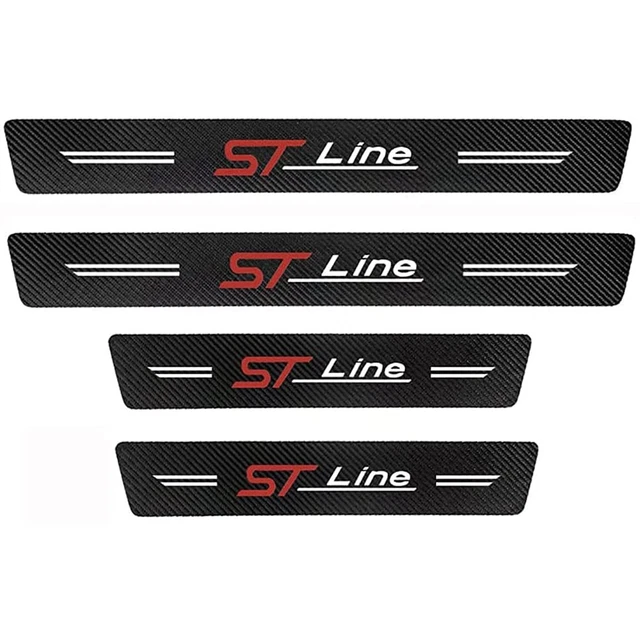 4 Pezzi Fibra Di Carbonio Soglia Porta Battitacco Per VW - 2