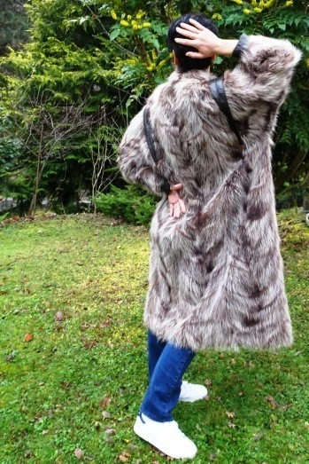 Manteau En Fourrure De Lapin - Chaud Et Douillet - Neuf Avec étiquettes - Marque Générique