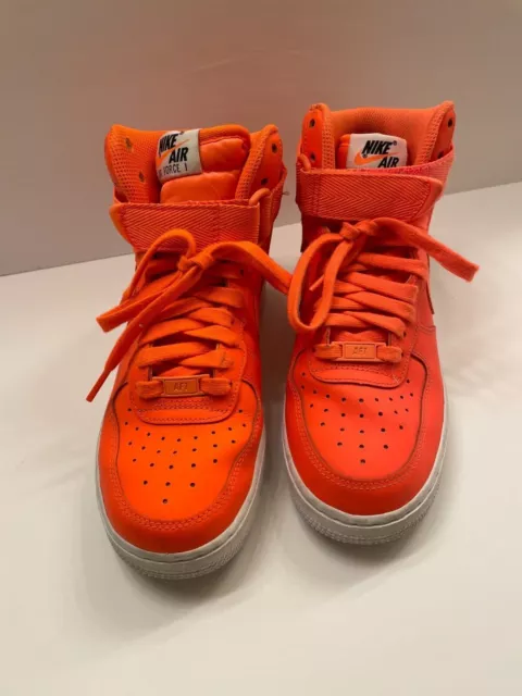 Nike Women's Air Force 1 Hi LX Leather Total Orange/White - BQ7925-800