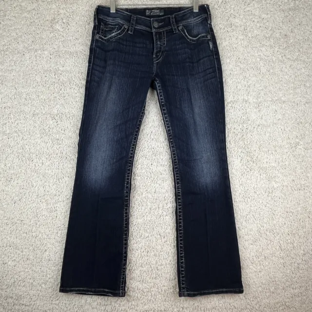 Silver Jeans Womens 30/30 Suki Surplus Bootcut Dark Wash Denim Stretch