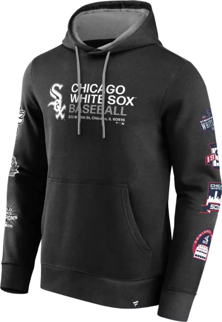 Fanatics - MLB Chicago White Sox Felpa con cappuccio pullover in pile