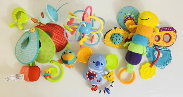 Lamaze Butterfly, Vtech Koala, Tiny Love Mobile Mixed Baby Sensory Toy Bundle