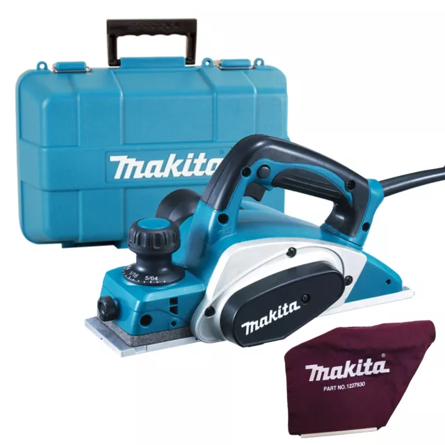 Makita KP0800K 3"/82mm Duty Planer in Carry Case 240V with Dust Bag & Carry Case