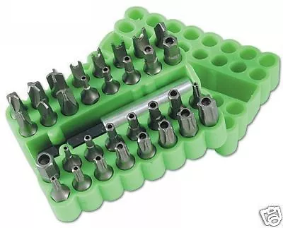 Screwdriver Bit Set  Hex Allen Torx Star Tri Tamperproof Security Bits & Holder