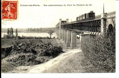 (S-36860) France - 33 - Cubzac Les Ponts Cpa Train Sur Le Pont