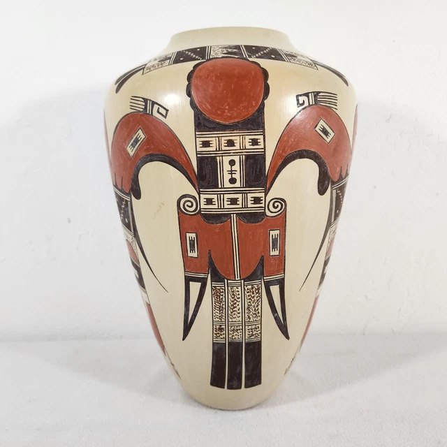 Rare Vintage Hopi Polychrome Pottery Corn Vase/Jar by Jean Sahmie Nampeyo Rare Vintage Hopi Polychrome Pottery Corn Vase/Jar by Jean Sahmie Nampeyo