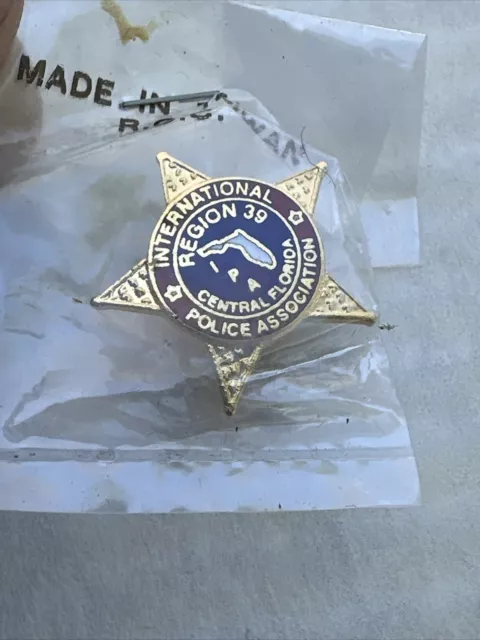 International Police Association IPA Central Florida Region 39 Lapel Pin Badge