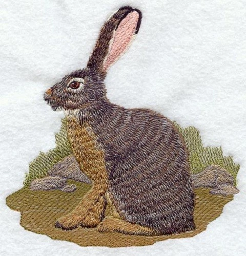 Embroidered Long-Sleeved T-Shirt - Jackrabbit M1747 Size S - XXL