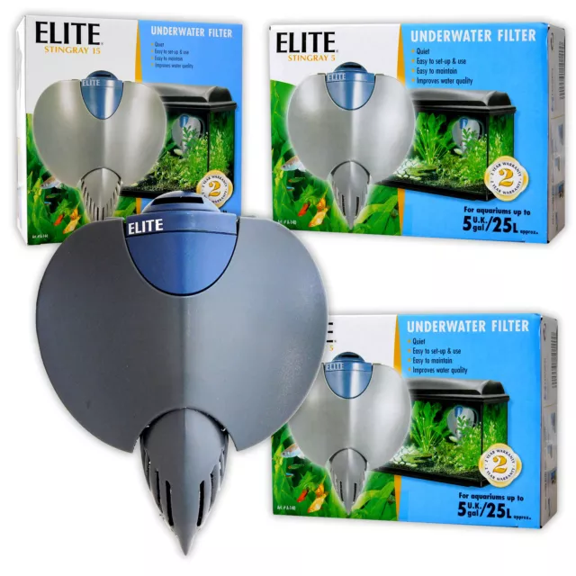 Elite Stingray Internal Fish Tank Aquarium Filter Pump 5,10,15 Tropical