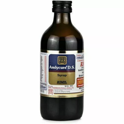 Uk Stock Aimil Amlycure D.S. Syrup Liver Herbal Tonic 200ml Fast Shipping