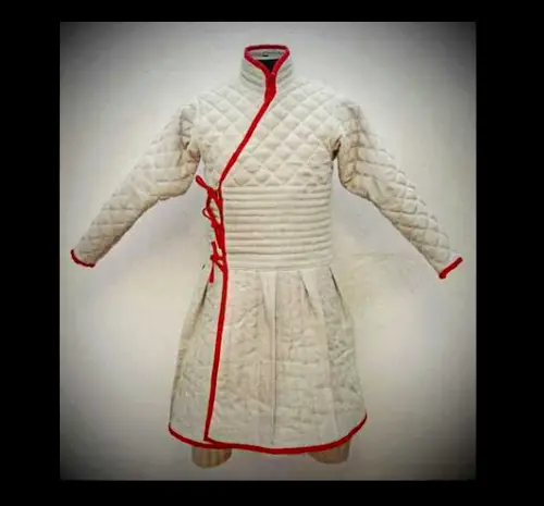 Gambeson White Color Padded Armor Medieval & Renaissance Costume Dress Larp Artg