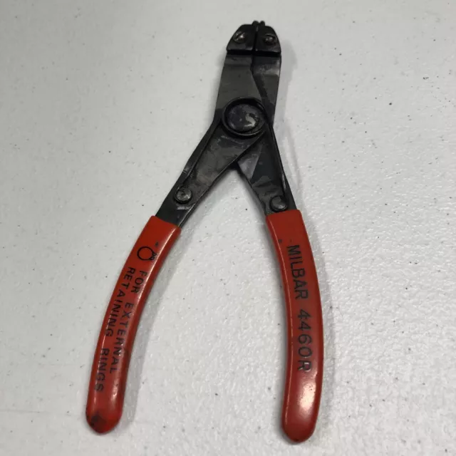 MILBAR 4460R EXTERNAL RETAINING RING PLIERS 6.5'' with REPLACEABLE TIPS SKU: T1