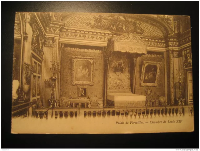 Versailles Chambre Louis XIV Château Castle Post Card Yvelines, France