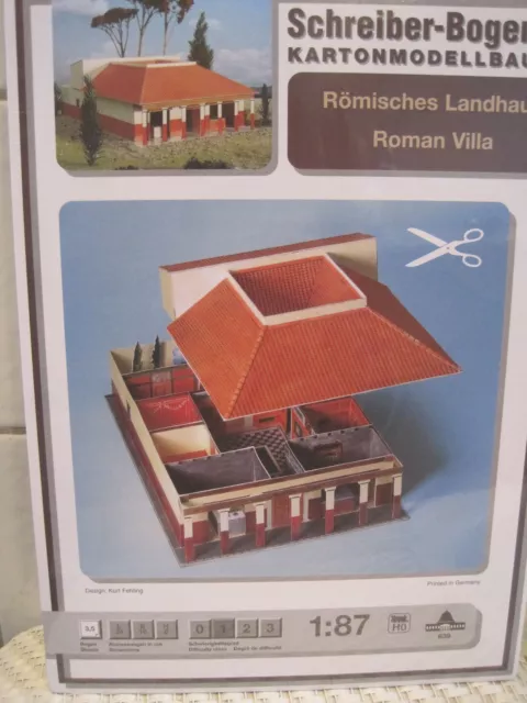 Römisches Landhaus 1:87 Schreiber-Bogen Kartonbausatz *NEU* Bastelbogen