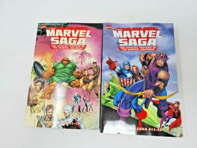 Marvel Essential Marvel Saga Vol 1 & 2 ~ Marvel Tpb New * 2 Book Lot*