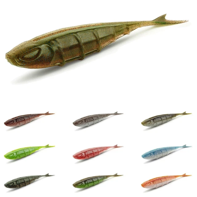10 Pack Fish Smasher Soft Lure Maggot Worms - 3.5cm Sand Brown - LRF Perch Trout Mini Species - View #4