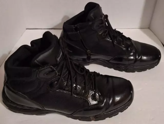 Magnum Viper Pro 8" Black Side Zip Oil Slip Resistant Waterproof Boots Mens 12