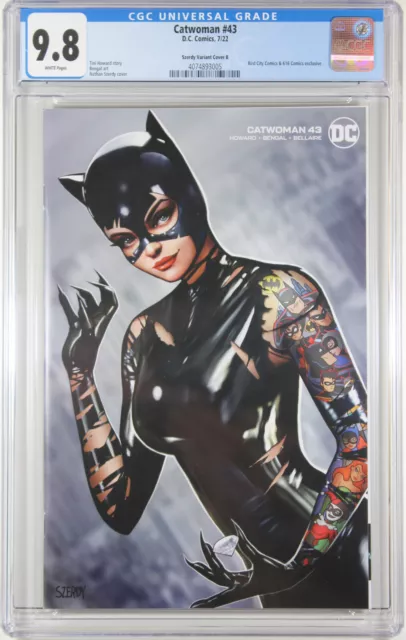 Catwoman #43 (Nathan Szerdy Exclusive Tattoo Variant) Comic Book ~ Cgc 9.8 Nm/M