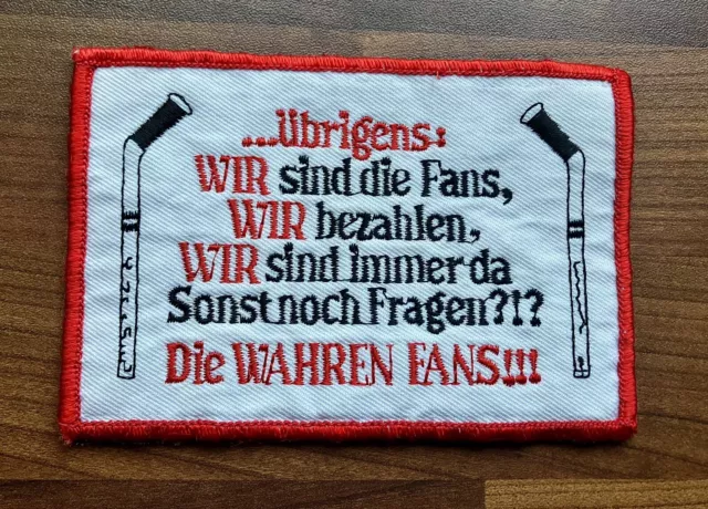 Eishockey Aufnäher Wir sind die Fans DEL - DEL2 DEB NHL