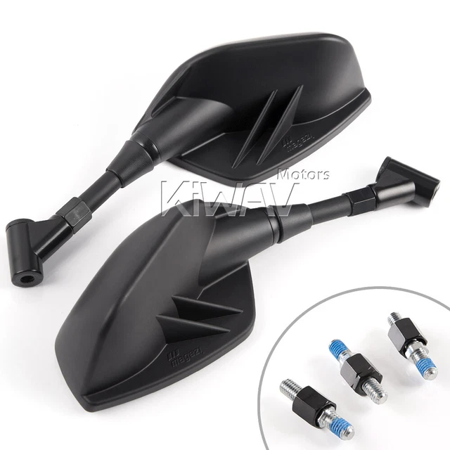 convex rétroviseurs FIN style noir 8mm 1.25p pr Aprilia SR Replica SBK FACTORY 6