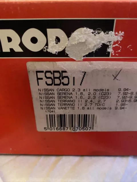 Ferodo Brake Shoes New Old Stock Box Damaged Nissan Suitable - FSB517 2