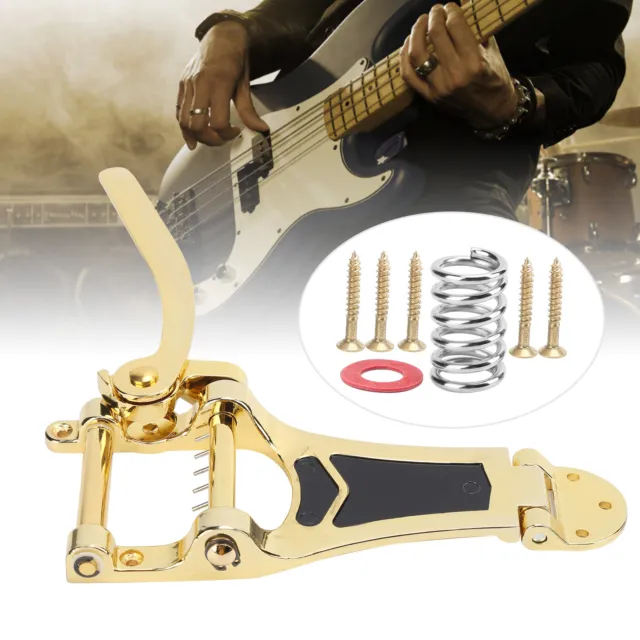 (Gold)Guitar Vibratos Guitar Tremolo Unit Vibrato Bridge Guitar Tailpiece