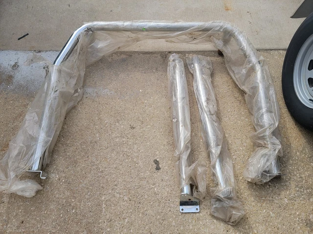 Vintage Hooker 18612 Show Chrome 4-pt Roll Bar for 1969 1970 Mustang Fastback