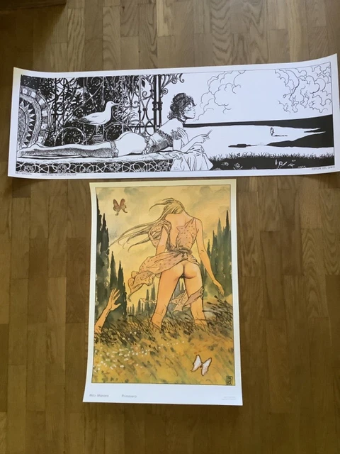 Affiche Vintage Originale Valpolicella Classico - Milo Manara (~1980) - Italie - Occasion