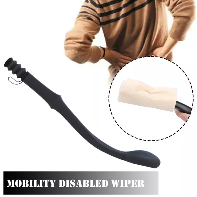 Bottom Bum Wiper Toilet Disability Mobility Incontinence Aid-Obese-Elderly J7J1