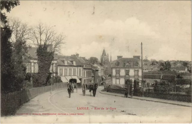 CPA Laigle Rue de la Gare FRANCE (1054277)