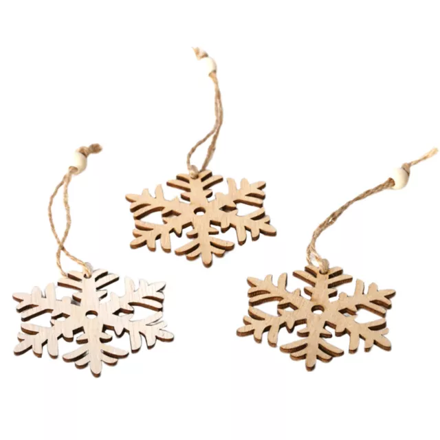 3 stücke Weihnachten hängende Schneeflocke 2
