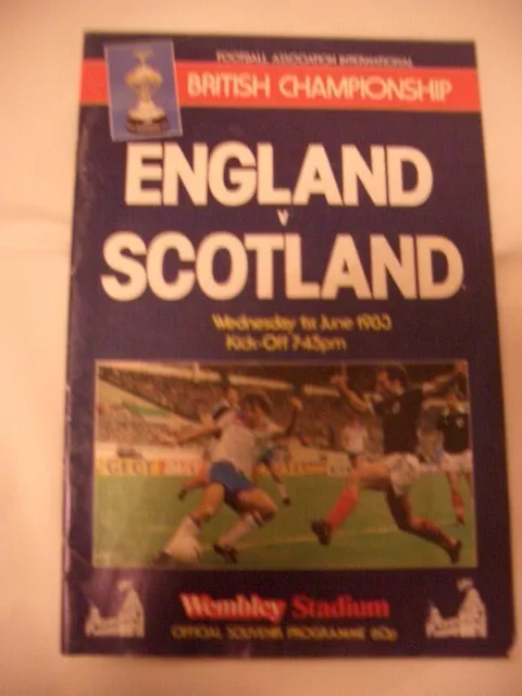 England v Scotland - Match Programme - Wembley (Jun 1983)