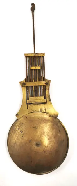 Ancien Balancier Lyre Bronze Pour Pendule Portique Pendule Colonne    Jt 71