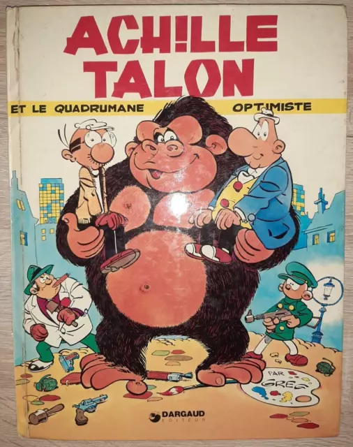 Album BD Achille talon et le quadrumane optimiste Dargaud 1976