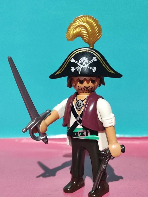 Figurine Playmobil Pirate Garçon Grumete - Pièce Détachée Du Bateau Pirate Ou De L'île, Occasion