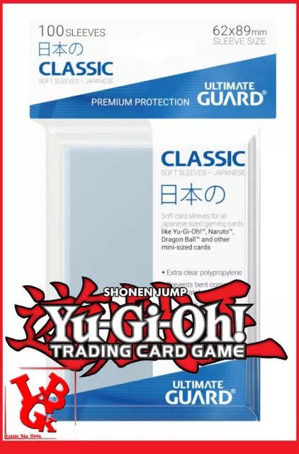 Pochettes Protection Cartes x 100 CLASSIC 62X89 Protege Yu-Gi-Oh Japonais Sleeve