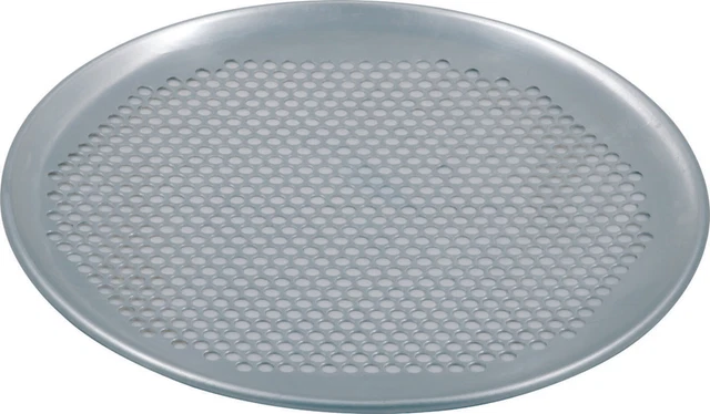 Pizzablech Ø 28 cm gelocht Pizzableche Pizza rund Backblech für Pizzaofen
