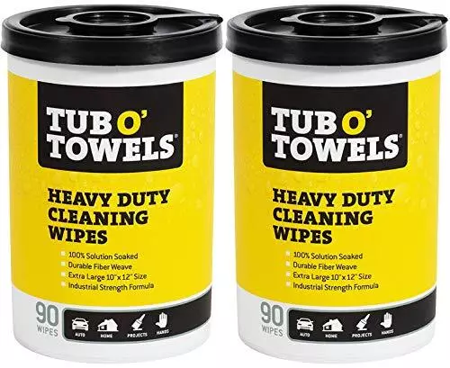 Tub O Towels TW90-2 Heavy-Duty Multi-Surface Cleaning , Citrus, 10 X 12 Inch,...