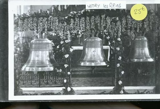 Witry Les Reims Cp Photo Rare Les Cloches