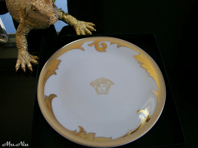 Rosenthal Versace Ikarus 2 Arabesque Gold Brotteller 19 cm *1 A NEUWARE & OVP*