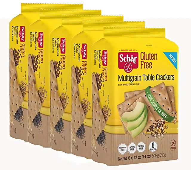 Schar sans Gluten Multigraine Table Crackers, 219ml Étui De 5